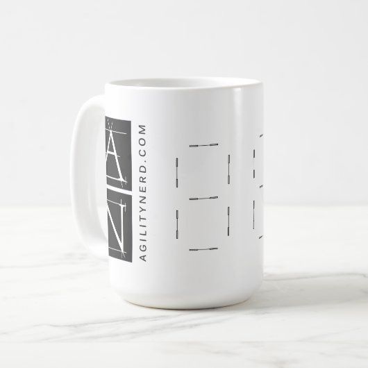 AgilityNerd "Double Box"-Mok Koffiemok (Voorkant links)