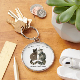 Aging humor for cat loving friends husband wife ch sleutelhanger