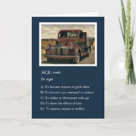 Aging - I'll Make it up as I Go - Birthday Card Kaart