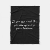Aging Sarcastic Pensioner Quote Grandma Funny Slee Fleece Deken (Voorkant)