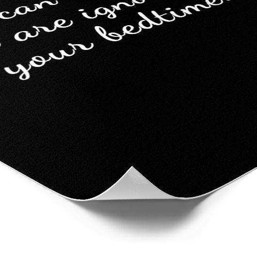 Aging Sarcastic Pensioner Quote Grandma Funny Slee Poster (Hoek)