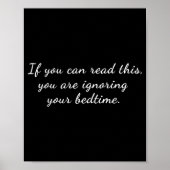 Aging Sarcastic Pensioner Quote Grandma Funny Slee Poster (Voorkant)
