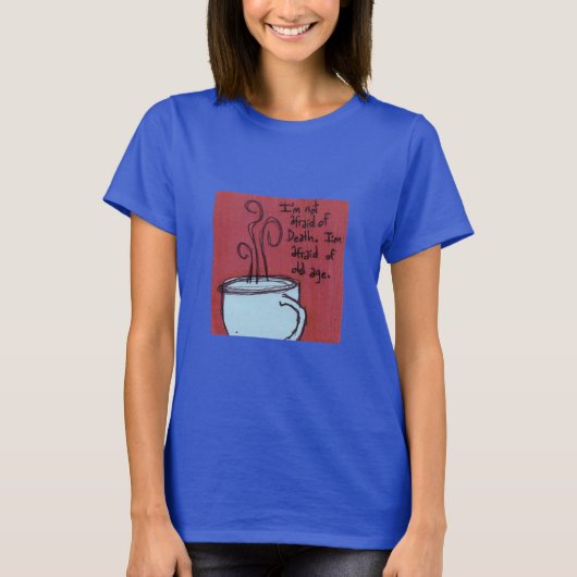 Aging's Haunting Echo: Angst om oud te worden T-shirt (Voorkant)