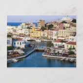 Agios Nikolaos Crete, Griekenland Briefkaart (Voorkant)