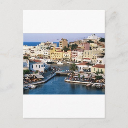 Agios Nikolaos Crete, Griekenland Briefkaart (Voorkant)