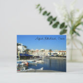 Agios Nikolaos, Kreta, Griekenland Briefkaart (Staand voorkant)