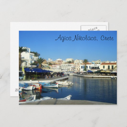 Agios Nikolaos, Kreta, Griekenland Briefkaart (Voorkant / Achterkant)