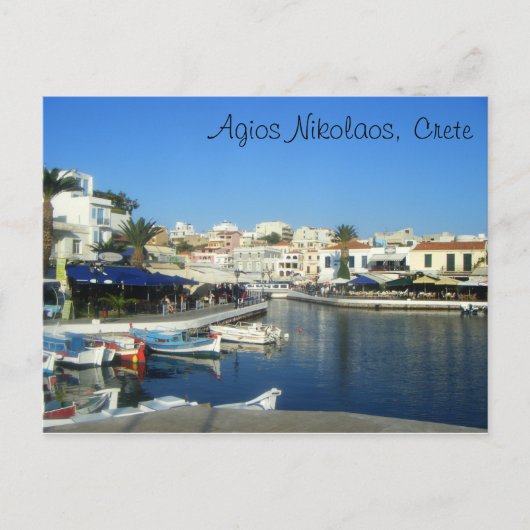 Agios Nikolaos, Kreta, Griekenland Briefkaart (Voorkant)