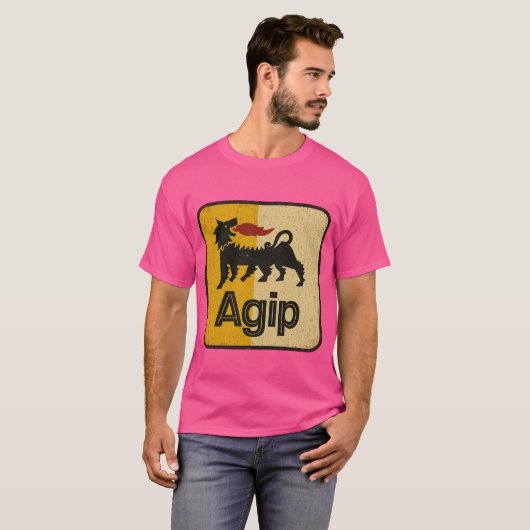  Agip-Logo-Poster T-shirt (Voorkant volledig)