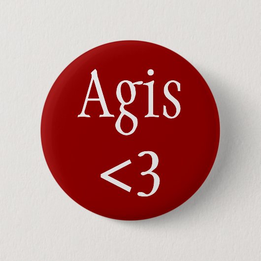 Agis Spartan King Badge Ronde Button 5,7 Cm (Voorkant)