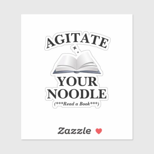 Agitate Your Noodle Sticker (Vel)