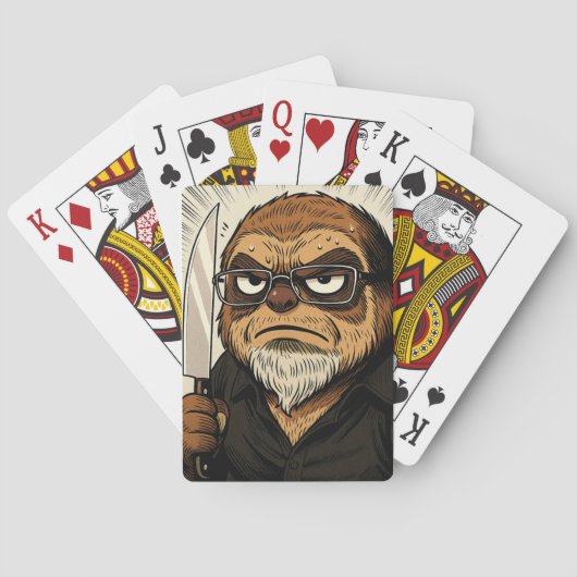 Agitated Sloth 52 Blocks Phil Elmore Playing Cards Pokerkaarten (Achterkant)