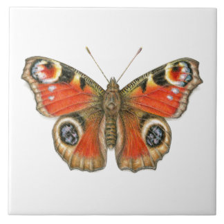 Aglais io - Peacock Butterfly Ceramic Tegeltje