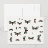 Aglaope infausta - Almond-Tree Leaf Skeletonizer Briefkaart (Voorkant / Achterkant)