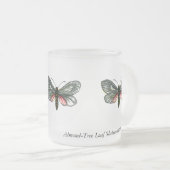 Aglaope infausta - Almond-Tree Leaf Skeletonizer Matglas Koffiemok (Voorkant rechts)