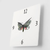 Aglaope infausta - Almond-Tree Leaf Skeletonizer Vierkante Klok (Hoek)