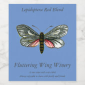 Aglaope infausta - Almond-Tree Leaf Skeletonizer W Wijn Etiket (Enkel label)