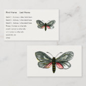 Aglaope infausta - Ammoniumblaasschottong B Visitekaartje (Voorkant / Achterkant)