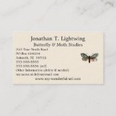 Aglaope infausta - Ammoniumblaasschottong B Visitekaartje (Achterkant)