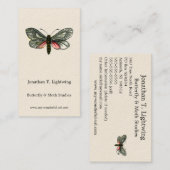 Aglaope infausta - Ammoniumblaasschottong B Visitekaartje (Voorkant / Achterkant)