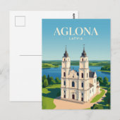 Aglona Basiliek Letland Briefkaart (Voorkant / Achterkant)