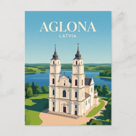 Aglona Basiliek Letland Briefkaart (Voorkant)
