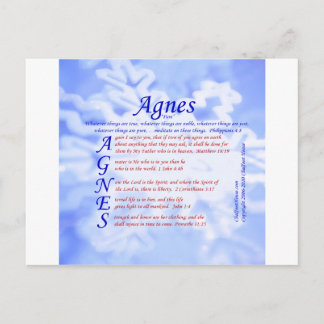 Agnes Acrostic Briefkaart