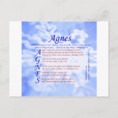 Agnes Acrostic Briefkaart (Voorkant)