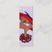 Agnes, met gelukskaarten mini visitekaartje (Voorkant)