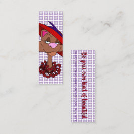 Agnes, met gelukskaarten mini visitekaartje