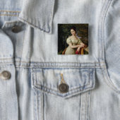 Agnes Rauch , 1825 Vierkante Button 5,1 Cm (In situ)