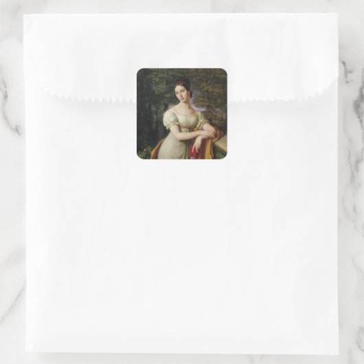 Agnes Rauch , 1825 Vierkante Sticker (Tas)