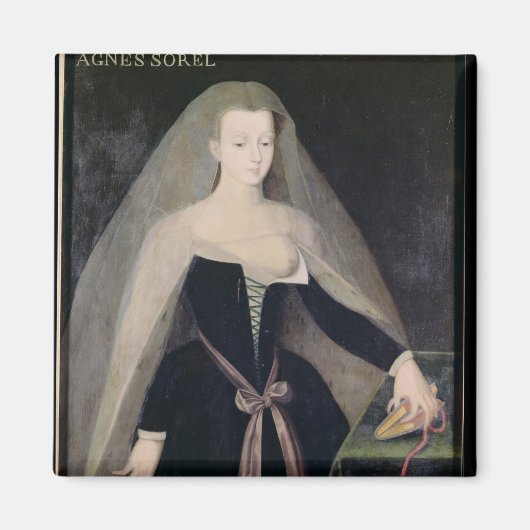 Agnes Sorel Favorite van Charles VII Magneet (Voorkant)