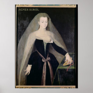 Agnes Sorel Favorite van Charles VII Poster