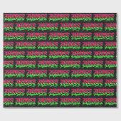 Agnes Vorname Name Graffiti red green Cadeaupapier (Vlak)