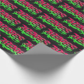 Agnes Vorname Name Graffiti red green Cadeaupapier (Hoek)