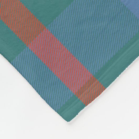 Agnew Ancient Clan Badge Schot Tartan Pset Fleece Deken (Hoek)