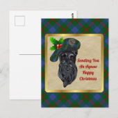 Agnew Clan Badge & Tartan Kerstmis Briefkaart (Voorkant / Achterkant)