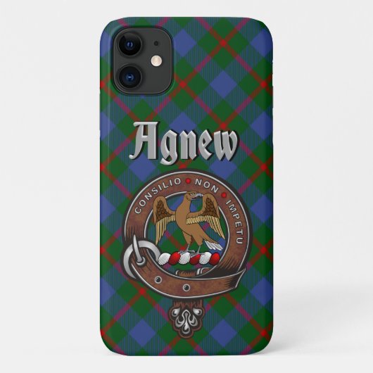 Agnew Clan Badge & Tartan Phone Case (Achterkant)