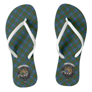 Agnew Clan Badge & Tartan Teenslippers