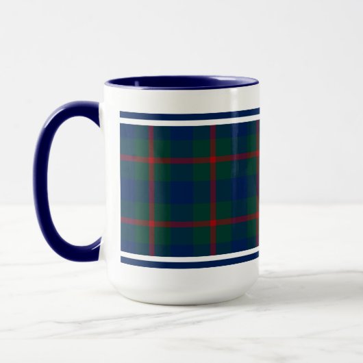 Agnew Clan Tartan Blue en Green Pset Mok (Links)