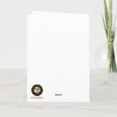 Agnew Crest & Tartan w/Robin Gepersonaliseerde Xma Kaart (Achterkant)