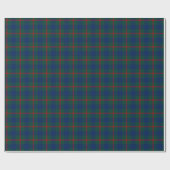 Agnew Family Tartan Groen en Blauw Plaid Cadeaupapier (Vlak)