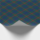 Agnew Family Tartan Groen en Blauw Plaid Cadeaupapier (Hoek)