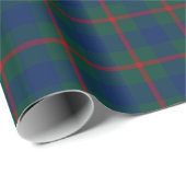 Agnew Family Tartan Groen en Blauw Plaid Cadeaupapier (Rol Hoek)