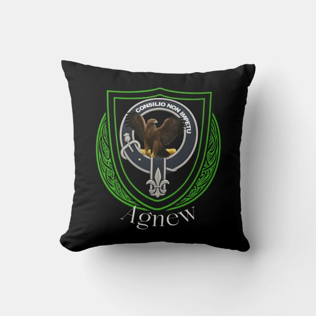 Agnew Schotse Clan Crest Kussen (Voorkant)