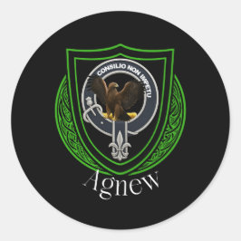 Agnew Scottish Clan Crest Ronde Sticker