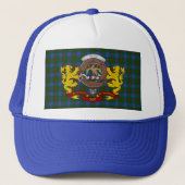 Agnew Scottish Tartan & Badge Trucker Hat Pet (Voorkant)