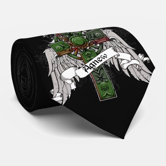 Agnew Tartan Cross Stropdas (Opgerold)