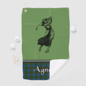 Agnew Tartan Golf Towel Golfhanddoek (Insitu)